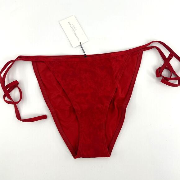 Marlies Dekkers Rubine Red Tie and Bow Bikini Bottom Size M - Picture 3 of 9